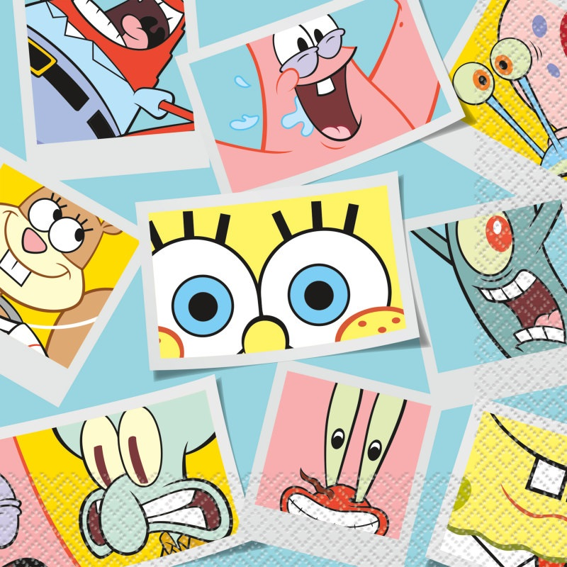 Sponge Bob Birthday Party Napkins